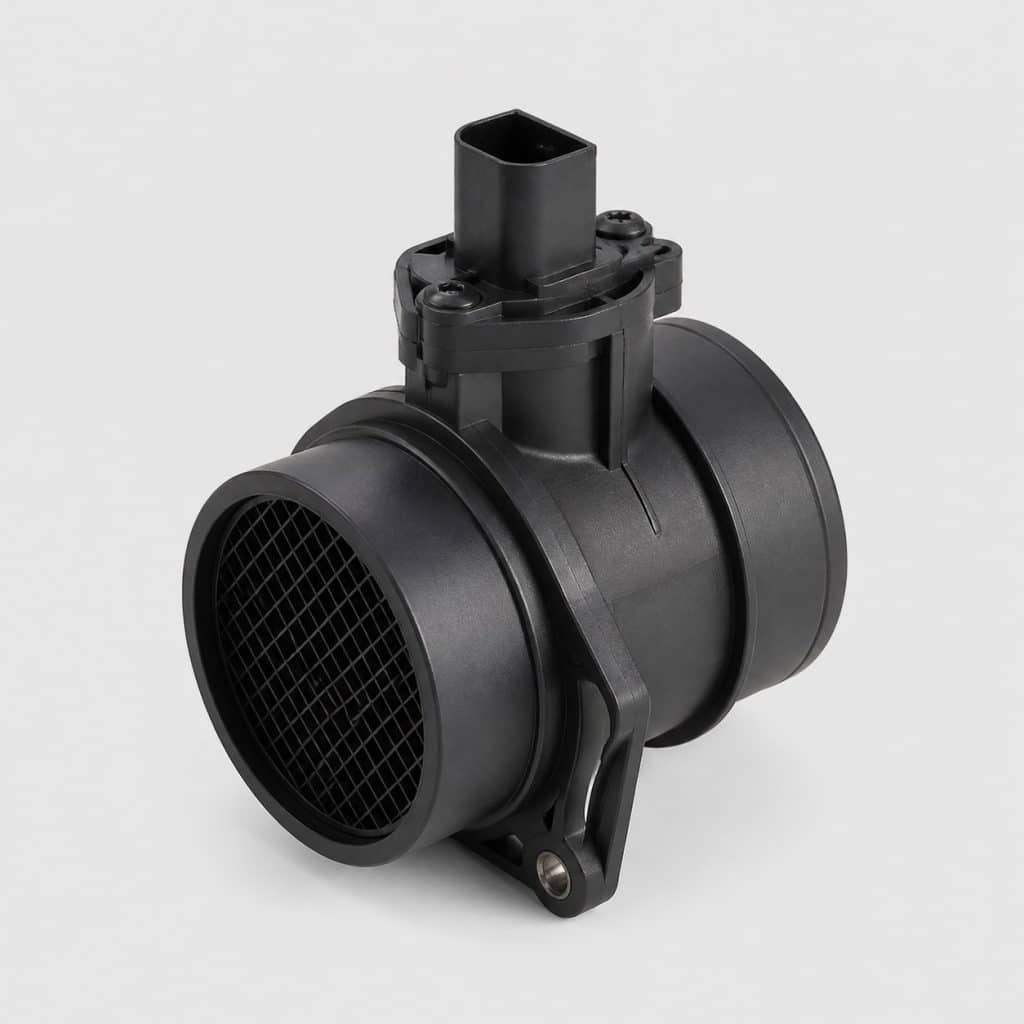 Débitmètre d'air compact sur fond clair