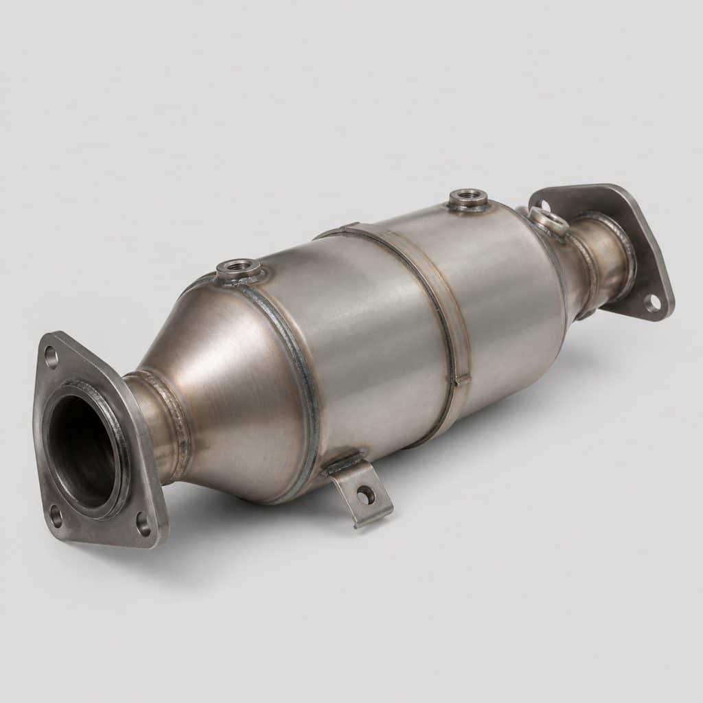 Catalyseur diesel générique sur fond clair