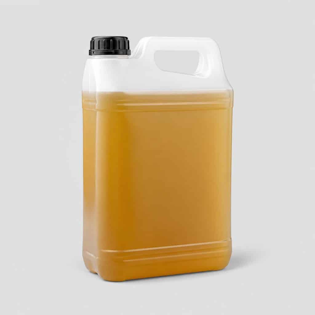 Bidon d'additif à base de cérine sur fond clair