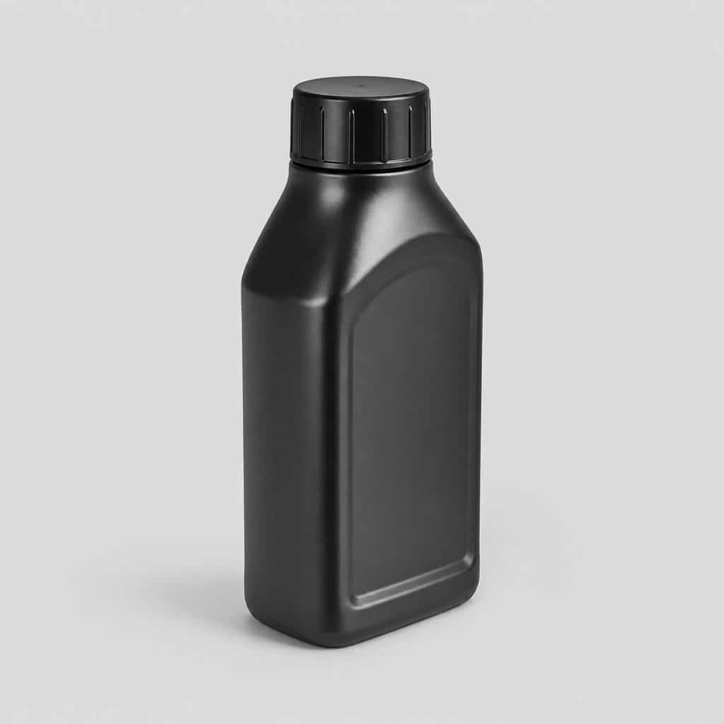 Petit flacon d'additif préventif pour FAP sur fond clair