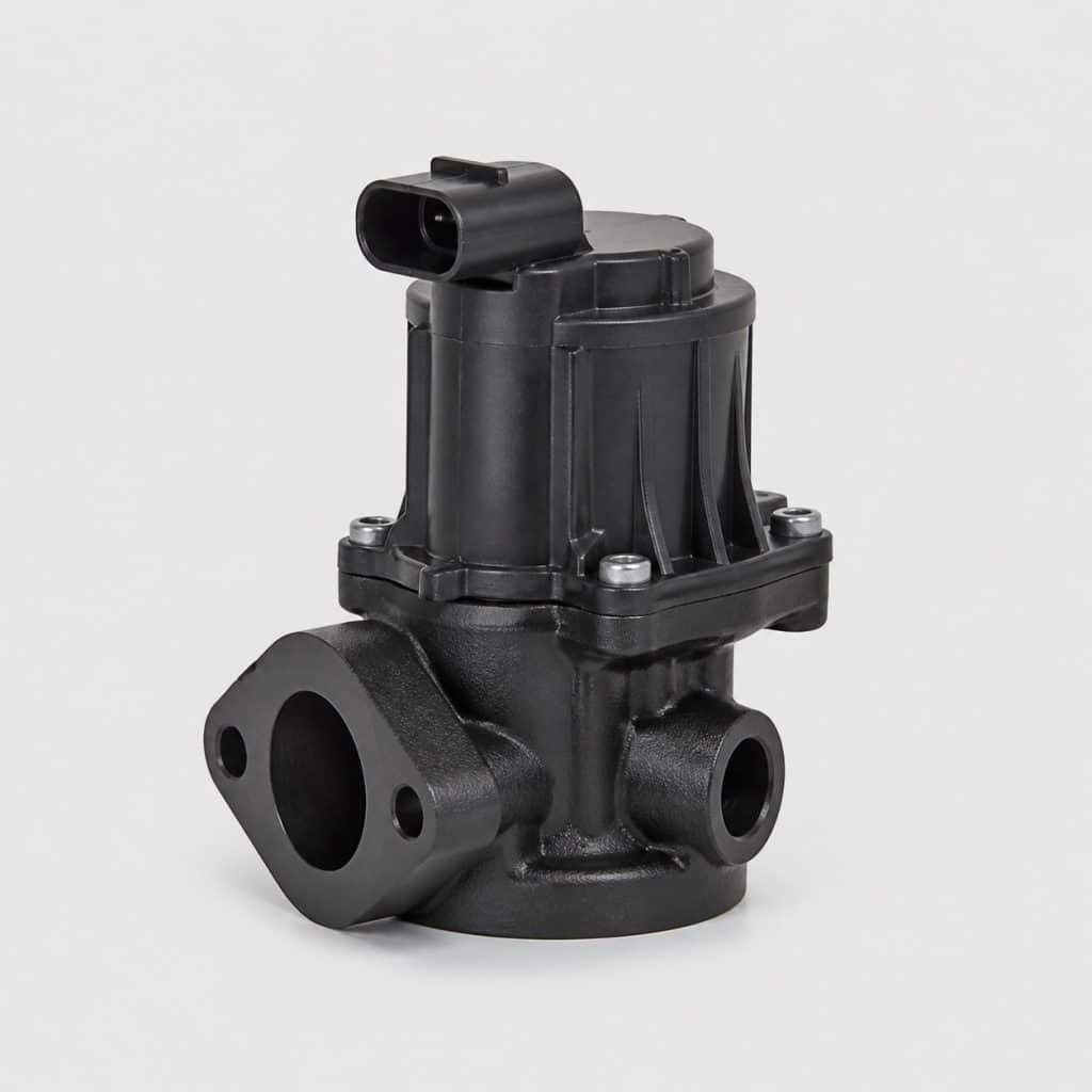 Vanne EGR électrique pour moteur 1.6 HDi sur fond clair